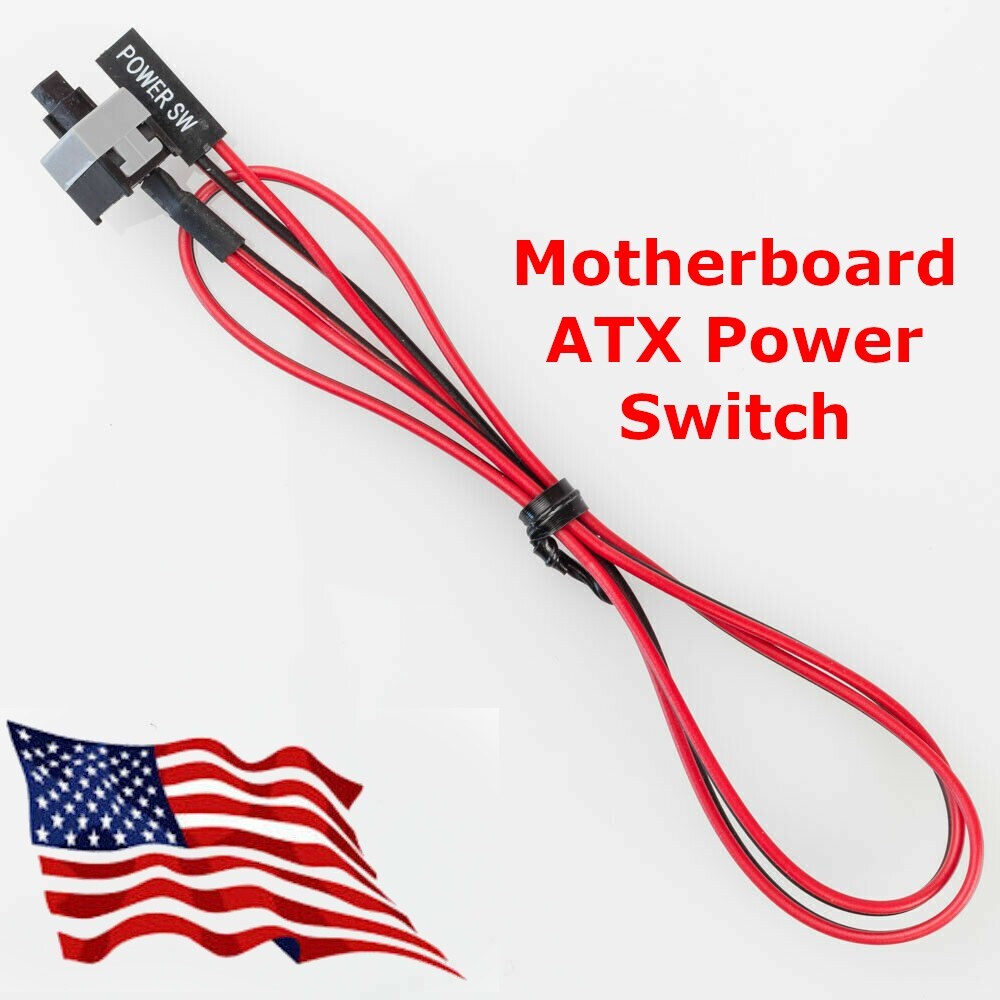 2 Pin SW PC Power Cable On Off Push Button ATX Computer Switch Wire 2 Pin SW PC Power Cable On Off Push Button ATX Computer Switch Wire