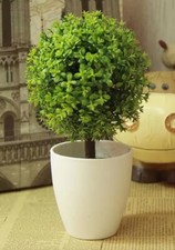 Green Bonsai Artificial Plant In Pot Home Office Real Feel Tree Decor Ambience