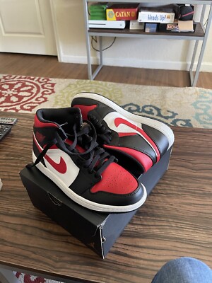 Size 8 - Jordan 1 Mid Bred Toe