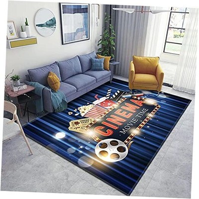Home Area Runner Rug Pad Cinema Movie 5 ft 3 in x 8 ft (160 cm x 240 cm) Multi4