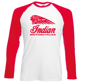 indian motorcycle baseball shirt
