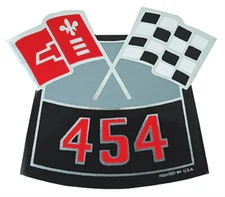 1970-01 CHEVROLET 454 CROSS FLAG AIR CLEANER DECAL HIGH QUALITY