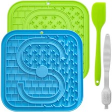 Pet Lick Mat Slow Feeder for Dogs Cats Suction Cup Treat Pad, Training Aid