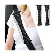 2PCS Car Seat Belt Cover, Soft Comfortable Leather Vehicle Seatbelt Shoulder ...