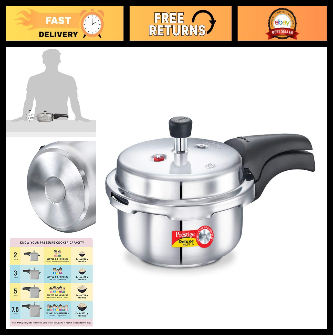 2l/2.11qt - Fast Cooking, Durable & Easy Clean