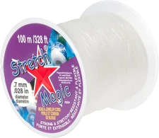 Stretch Magic Elastic Beading Cord – Clear Color, 0.7mm in 0.7mm, 