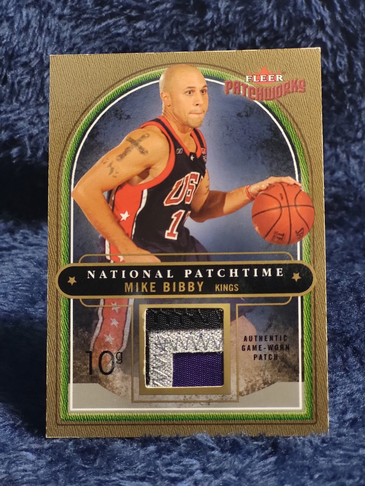 2003-04 Fleer Patchworks Mike Bibby National Patchtime, #28/100