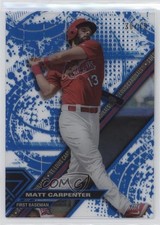 2017 Topps High Tek Pattern 1 Blue Rainbow 30/75 Matt Carpenter #HT-MC 04br