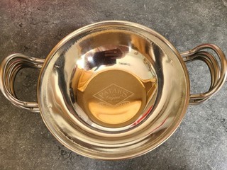 3 x 15cm Patak's Balti Serving Dishes with Handles. Stainless Steel