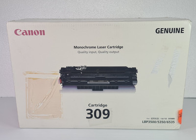 GENUINE Canon Cartridge 309 Black Toner - LBP3500 LBP5350 LBP6535 12,000 Pages