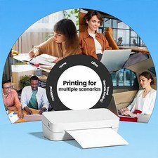 Itari S821 thermal printer, multi size desktop printing - white