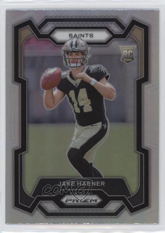 2023 Panini Prizm Rookies Silver Prizm Jake Haener #374 11ds