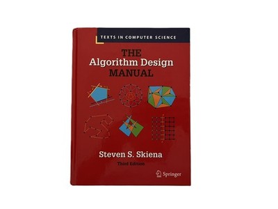 Algorithm Design Manual 3rd Ed HC Skiena Springer Algorithms Data Structures
