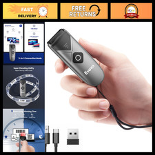 Portable Mini Bluetooth 2D/1D Wireless Barcode Scanner - Compact  Efficient