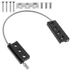 Image of 3 Pcs Child Window Locks Security Cable For Double Hung Window Safety