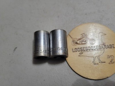 2x Craftsman Sockets 1/2'' Drive 8 Point Star Lot SAE Vintage 1/2'' 9/16'' Eight Pt