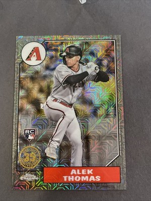 2022 Topps Update 1987 Silver Pack Alek Thomas RC #T87C-67 Black Refractor /199 