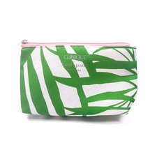 Clinique x Kate Spade New Green White Pink Makeup Bag New York