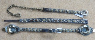 3 vintage horse brasses on leather lots of decorations collectible horse harness