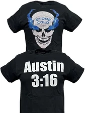 Stone Cold Steve Austin 3:16 Smoking Skull Mens T-shirt