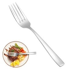 16-Piece Stainless Steel Fork Set for Home Kitchen & Restaurant, 8-Inch