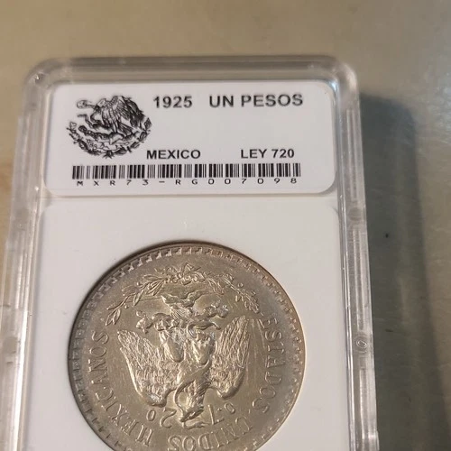 Photo of a 1959 Mexico 5 Pesos Silver from an eBay listing that sold on Jul 17, 2026