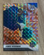 2020-21 Mosaic #205 James Wiseman Mosaic Reactive Orange Golden State Warriors