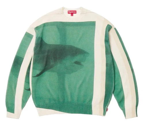 Pull Supreme/Damien Hirst. Requin taille M COMMANDE EN MAIN PRÊT À EXPÉDIER !!!!