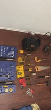 DEWALT Shakespeare Ugly Stik Mixed Tool Set Screwdriver Wrench Hammer Saw Bag