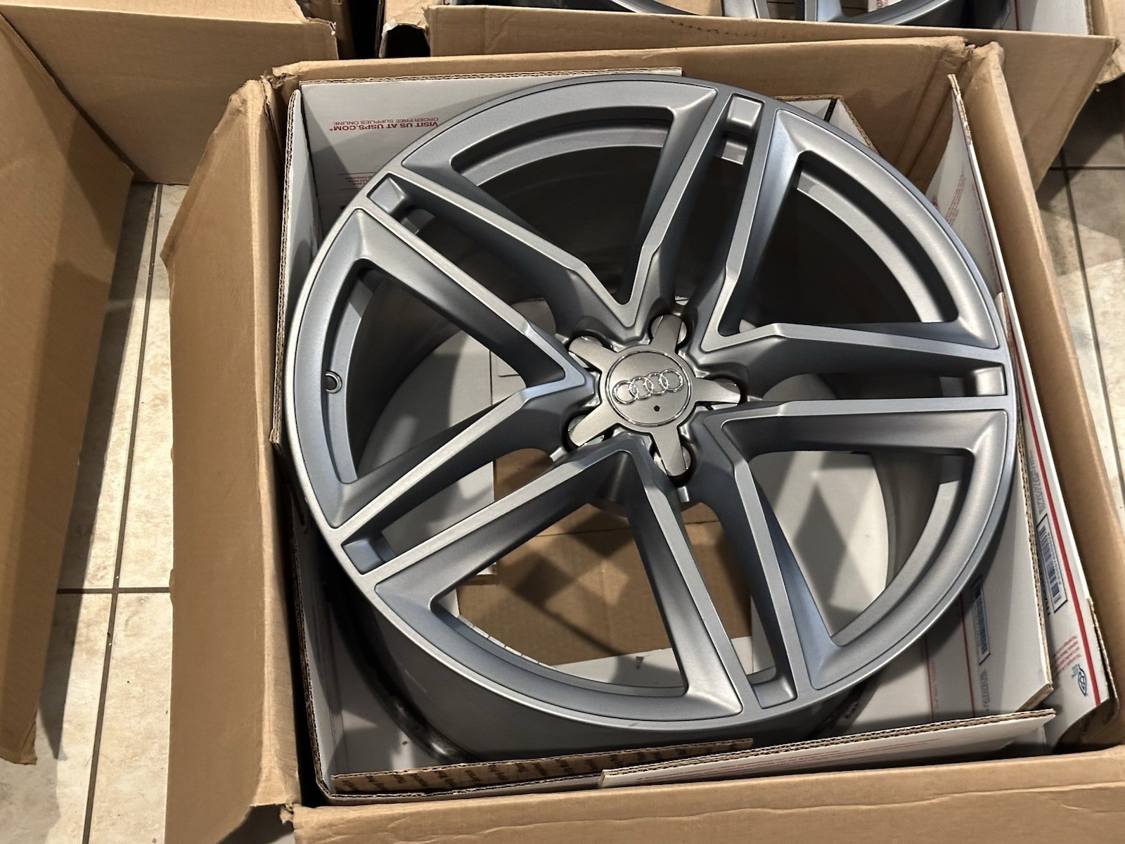 2014-2017 Audi R8 V10 V8 Rims Wheels Set 8.5J x 19 11j x 19 Gunmetal OEM