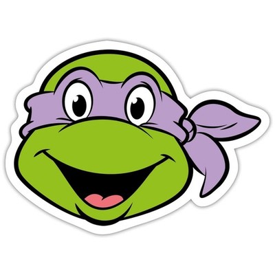 Teenage Mutant Ninja Turtles Donatello Kostüm Karneval Aufkleber Sticker
