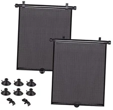 Car Sun Shade Side Window, Retractable Car Roller Shades for Side Window 