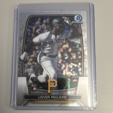 Topps 2023 Bowman Chrome Liover Peguero #72 Pittsburgh Pirates Rookie Base