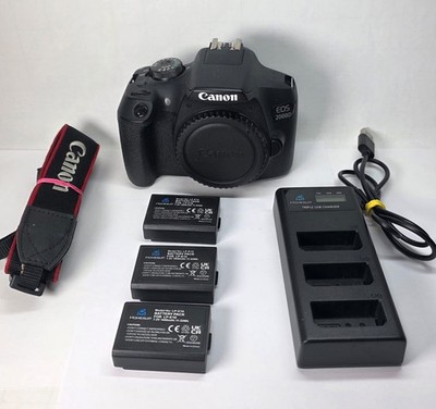 Canon EOS 2000D Spiegelreflexkamera NUR Body Gehäuse, mit 1 Jahr Gewährleistung