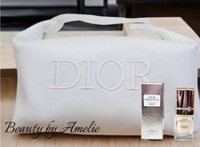 DIOR Beauty Pouch Makeup Set w Prestige Le Nectar .10 oz NEW 