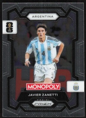 2026 Panini Prizm Monopoly FIFA World Cup Javier Zanetti Card #5 - Argentina