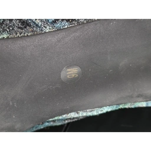 VTG Diba Boots Women's Size 9M Knee High Paisley Print Stiletto Heel Designer - Image 3 of 4