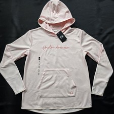 NWT Under Armour UA Women's Loose Hoodie Pullover Pink Size M