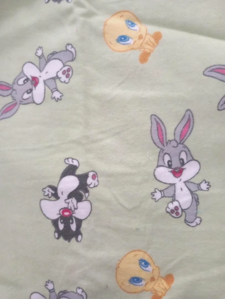 looney tunes bebês taz tecido divertido personagem verde peça de flanela 14 x 12 polegadas - Imagem 2 de 2