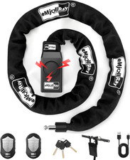 Heavy-Duty Anti-Theft Bike Alarm Lock with Remote  Key - 110Db Security