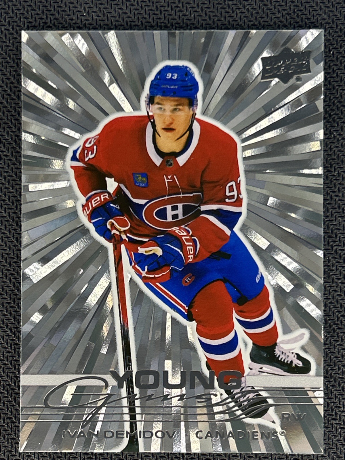2025-26 Upper Deck S1 ** IVAN DEMIDOV ** Young Guns #205 💎Silver Outburst💎
