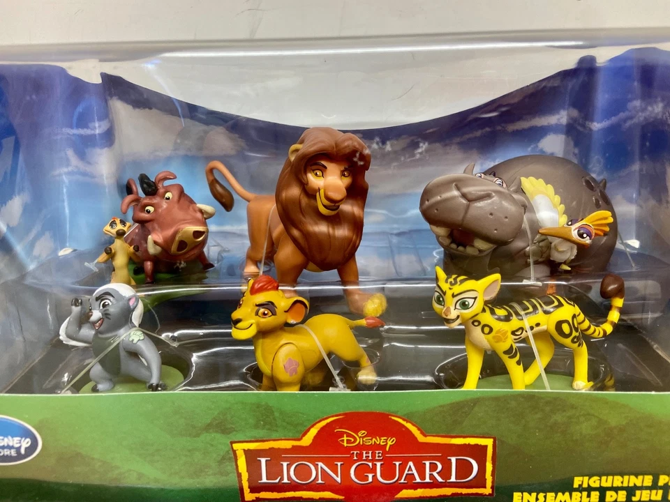 Disney Store: Set of Lion Guard figures inc. Kion, Pumba, Timon, Besthe & Simba - Image 2 of 4