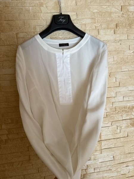 Women Peserico Shirt Beige Silk 36