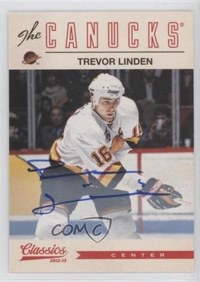 2012-13 Panini Classics Signatures Auto Trevor Linden #45 Auto 10r6