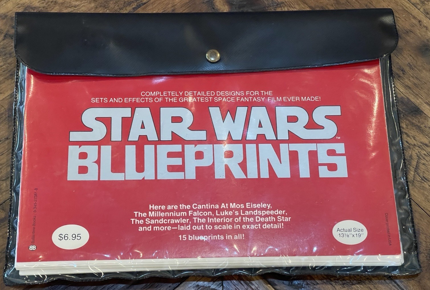 Original STAR WARS BLUEPRINTS 1977 Complete Set Vintage Prints 15 Pieces w/case