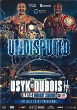 OLEKSANDR USYK SIGNED USYK DUBOIS UNDISPUTED PROGRAMME (ACG CERT AG25424)