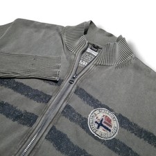 Napapijri Jacket Men  s Medium Fleece Full Zip Sweater Dark Beige / Sand