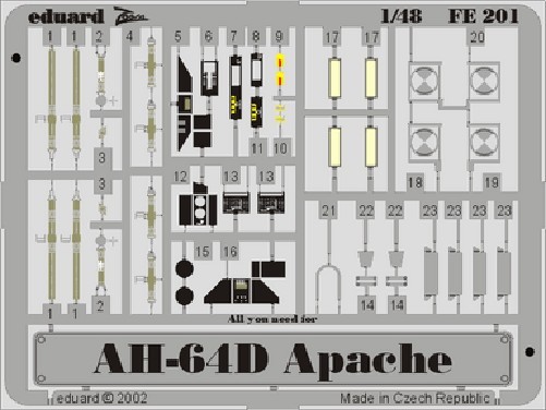 Eduard 49201 1/48 for HSG (Pre-Painted) Photo Etch Detail Set