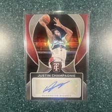 2024-25 Panini Totally Certified Justin Champagnie Auto #TCS-JUS Wizards