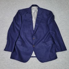Suitsupply Lazio Blazer Mens 44S 100 Wool Flannel Navy Blue Surgeon Cuffs